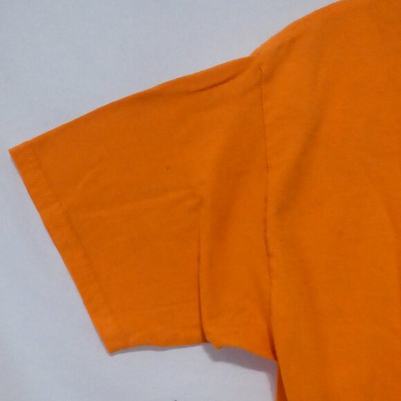 GILDAN | youth xl - extra large | Vibrant Solid Orange Tee / T-Shirt - Picture 8 of 12